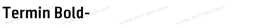 Termin Bold字体转换